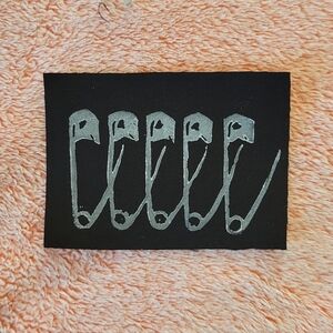 Iron-on Safety Pin Patch